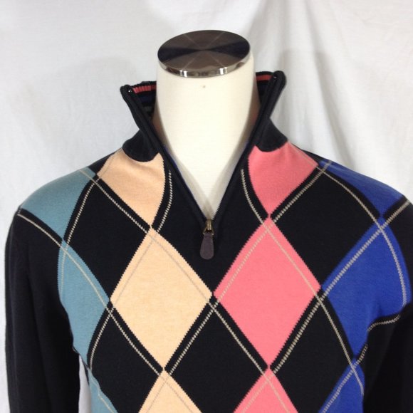 Eildon Hills NWT Argyle Sweater Size Medium - Picture 3 of 11
